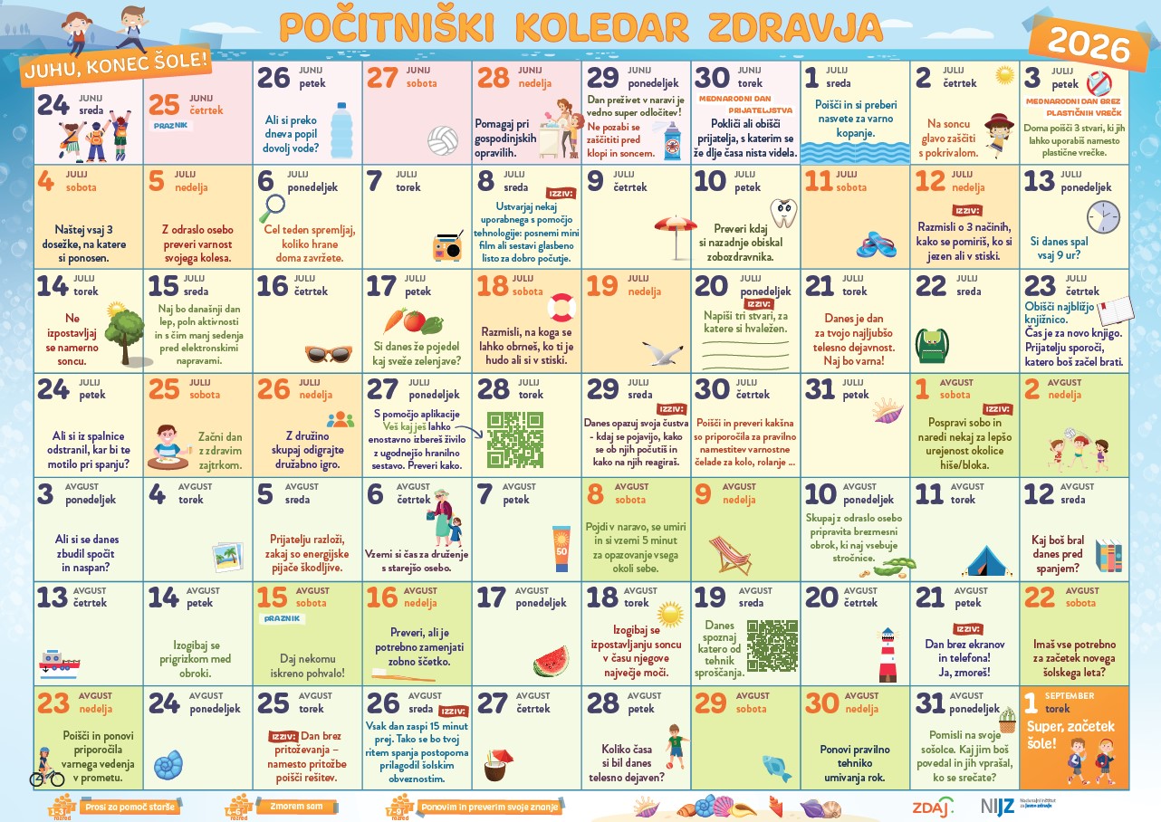Počitniški koledar 1